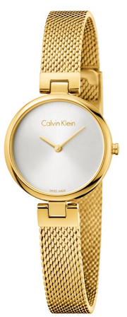  Shop Authentic Calvin Klein Authentic White Dial Rose Gold Mesh Bracelet Watch for Women - K8G23526 - Luxxuri
