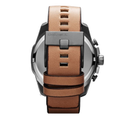  Shop Authentic Diesel Mr. Daddy 2.0 Chronograph Silver Dial Brown Leather Strap Watch For Men - DZ7394 - Luxxuri