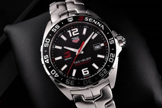  Shop Authentic Tag Heuer Formula 1 Senna Limited Edition Black Dial Silver Steel Strap Watch for Men - WAZ1012.BA0883 - Luxxuri