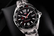  Shop Authentic Tag Heuer Formula 1 Senna Limited Edition Black Dial Silver Steel Strap Watch for Men - WAZ1012.BA0883 - Luxxuri