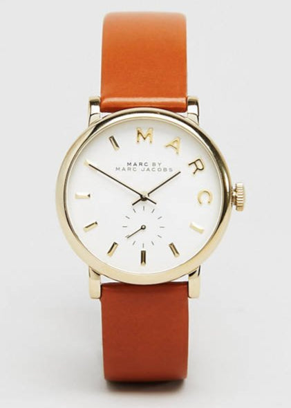  Shop Authentic Marc Jacobs Baker White Dial Brown Leather Strap Watch for Womern - MBM1316 - Luxxuri