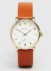  Shop Authentic Marc Jacobs Baker White Dial Brown Leather Strap Watch for Womern - MBM1316 - Luxxuri
