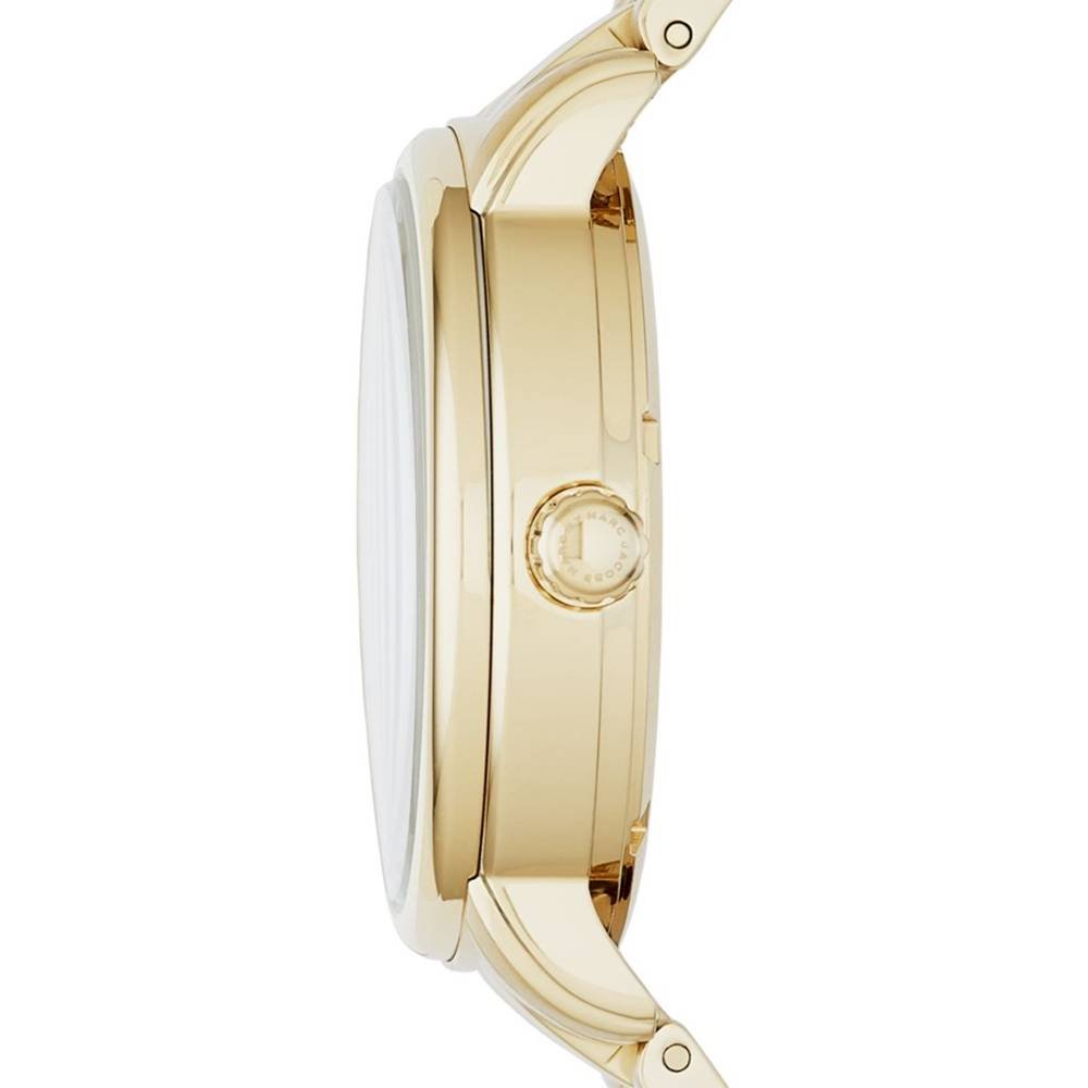  Shop Authentic Marc Jacobs Fergus Gunmetal Grey Dial Gold Steel Strap Watch for Women - MBM3429 - Luxxuri