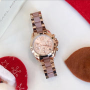  Shop Authentic Michael Kors Bradshaw Rose Gold Dial Two Tone Steel Strap Watch for Women - MK6066 - Luxxuri