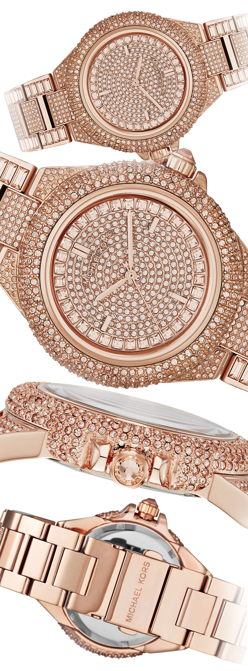  Shop Authentic Michael Kors Camille Crystal Rose Gold Dial Rose Gold Steel Strap Watch for Women - MK5862 - Luxxuri
