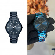  Shop Authentic Armani Exchange Cayde Analog Blue Dial Blue Steel Strap Watch For Men - AX2702 - Luxxuri