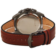  Shop Authentic Fossil Garrett Chronograph Grey Dial Brown Leather Strap Watch for Men - FS5770 - Luxxuri