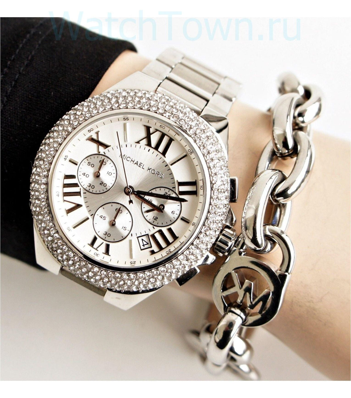  Shop Authentic Michael Kors Camille Silver Dial Silver Steel Strap Watch for Women - MK5634 - Luxxuri
