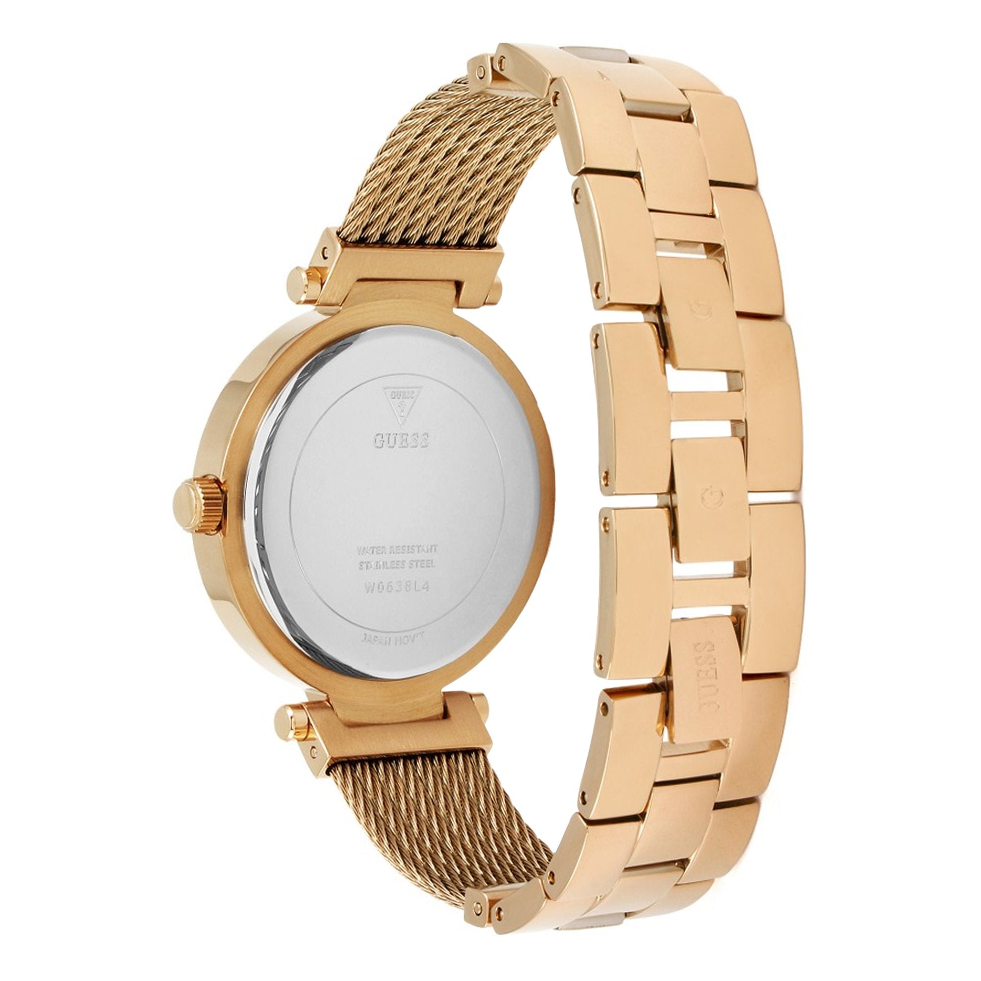  Shop Authentic Guess Soho Rose Gold Dial Stainless Steel Watch For Women - W0638L4 - Luxxuri