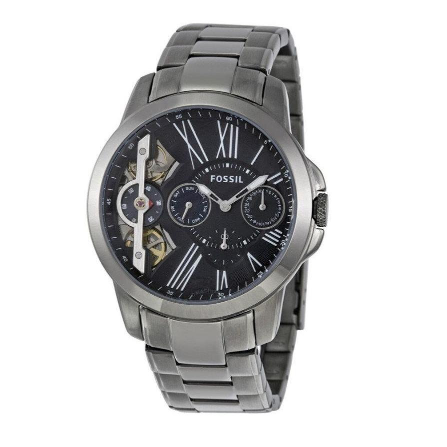 Shop Authentic Fossil Grant Twist Multifunction Blue Dial Grey Steel Strap Watch for Men - ME1146 - Luxxuri