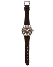  Shop Authentic Emporio Armani Diver Chronograph Brown Dial Brown Leather Strap Watch For Men - AR11486 - Luxxuri