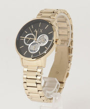  Shop Authentic Armani Exchange Cayde Chronograph Black Dial Gold Steel Strap Watch for Men - AX2747 - Luxxuri