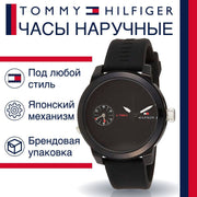  Shop Authentic Tommy Hilfiger Denim Black Dial Black Rubber Strap Watch for Men - 1791326 - Luxxuri