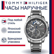  Shop Authentic Tommy Hilfiger Decker Quartz Black Dial Black Steel Strap Watch for Men - 1791347 - Luxxuri