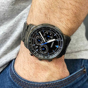  Shop Authentic Fossil Goodwin Chrono Analog Black Dial Grey Steel Strap Watch for Men - FS5518 - Luxxuri