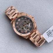  Shop Authentic Michael Kors Brecken Chronograph Analog Black Dial Rose Gold Steel Strap Watch For Women - MK8563 - Luxxuri