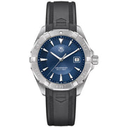  Shop Authentic Tag Heuer Aquaracer Quartz Blue Dial Black Rubber Strap Watch for Men - WAY1112.FT8021 - Luxxuri