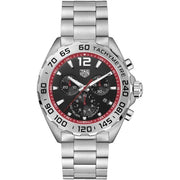  Shop Authentic Tag Heuer Formula 1 Chronograph Black Dial Silver Steel Strap Watch for Men - CAZ101Y.BA0842 - Luxxuri