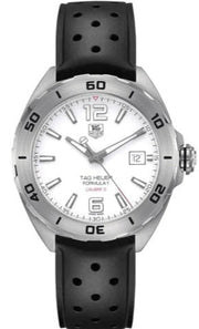  Shop Authentic Tag Heuer Formula 1 Quartz White Dial Black Rubber Strap Watch for Men - WAZ2114.FT8023 - Luxxuri