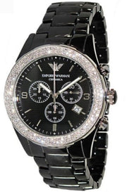  Shop Authentic Emporio Armani Ceramica Black Dial Black Ceramic Strap Watch For Men - AR1455 - Luxxuri