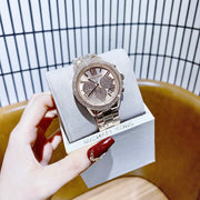  Shop Authentic Michael Kors Bryn Chronograph Rose Gold Dial Rose Gold Steel Strap Watch For Women - MK7200 - Luxxuri