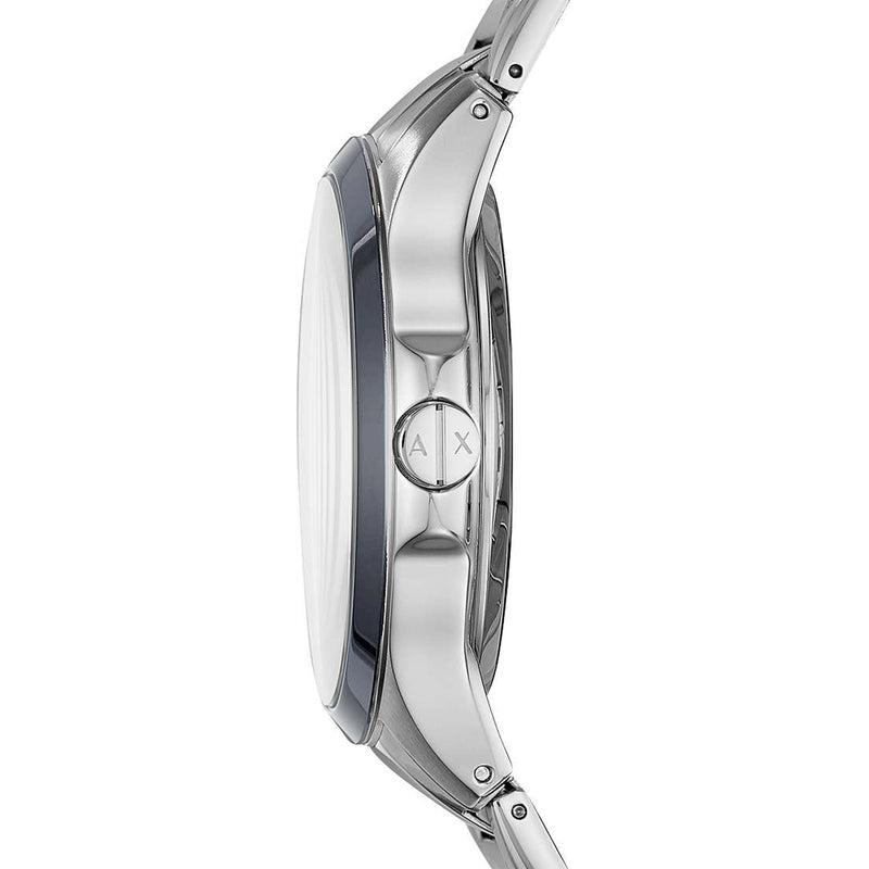  Shop Authentic Armani Exchange Hampton Chronograph Grey Dial Silver Steel Strap Watch For Men - AX2405 - Luxxuri