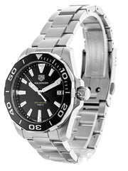  Shop Authentic Tag Heuer Aquaracer Black Dial Silver Steel Strap Watch for Men - WAY111A.BA0928 - Luxxuri