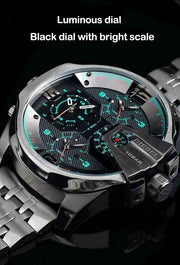  Shop Authentic Diesel Uber Chief Black Dial Grey Stainless Steel Strap Watch For Men - DZ7372 - Luxxuri