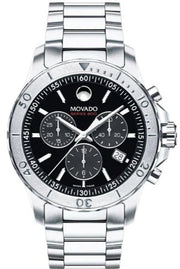  Shop Authentic Movado Series 800 Chronograph Black Dial Silver Steel Strap Watch For Men - 2600110 - Luxxuri