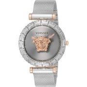  Shop Authentic Versace Palazzo Empire Silver Dial Silver Mesh Bracelet Watch for Women - VEDV00419 - Luxxuri