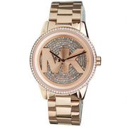  Shop Authentic Michael Kors Ritz Analog Crystals Silver Dial Rose Gold Steel Strap Watch for Women - MK6863 - Luxxuri