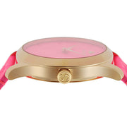  Shop Authentic Gucci G Timeless Quartz Pink Dial Pink Leather Strap Watch For Women - YA1264115 - Luxxuri