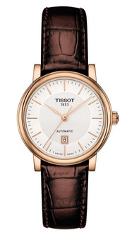  Shop Authentic Tissot T Classic Carson Premium White Dial Brown Leather Strap Watch for Women - T122.207.36.031.00 - Luxxuri