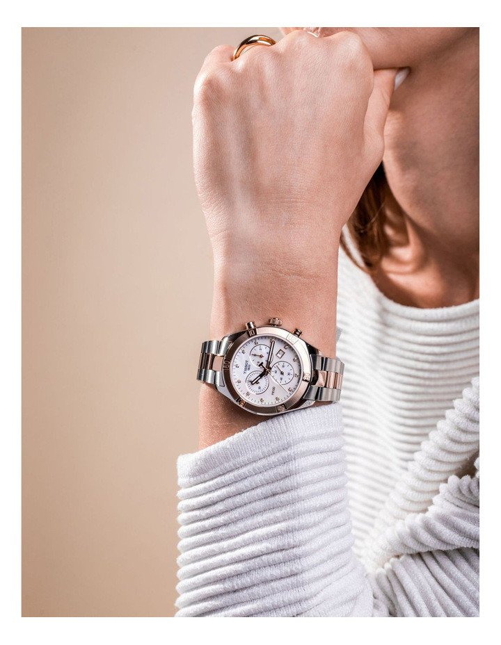  Shop Authentic Tissot PR 100 Sport Chic Chronograph Silver Dial Silver Steel Strap Watch for Women - T101.917.11.031.00 - Luxxuri