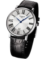  Shop Authentic Tissot Carson Premium Silver Dial Black Leather Strap Watch For Men - T122.410.16.033.00 - Luxxuri
