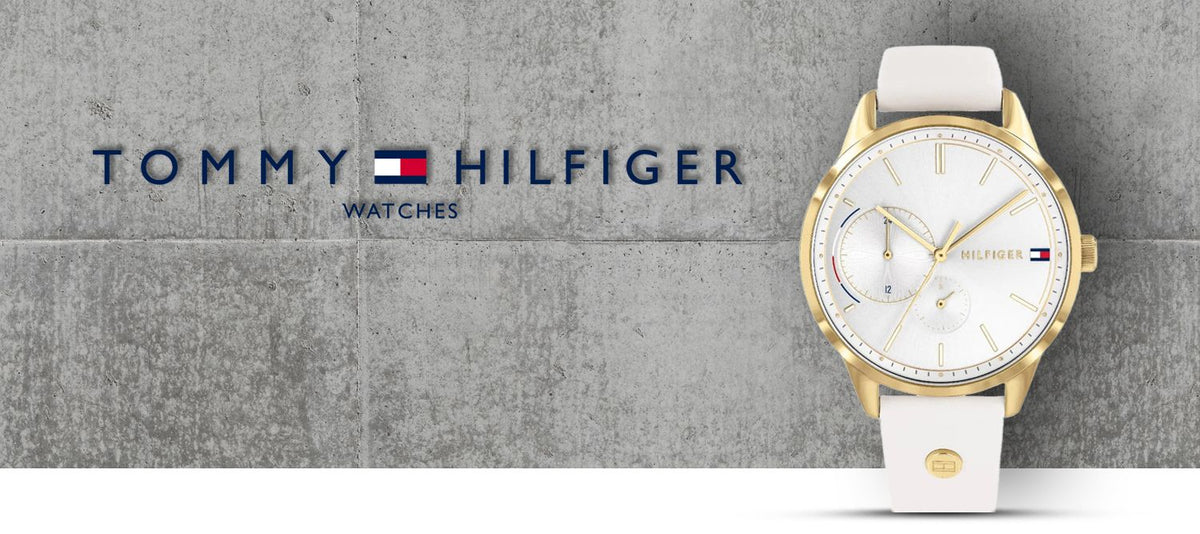  Shop Authentic Tommy Hilfiger Brooklyn Quartz White Dial White Leather Strap Watch for Women - 1782018 - Luxxuri
