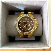  Shop Authentic Michael Kors Everest Chronograph Brown Dial Two Tone Steel Strap Watch For Women - MK6973 - Luxxuri