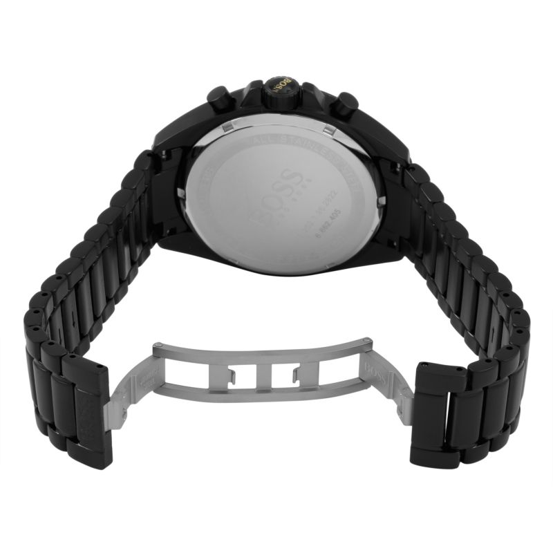  Shop Authentic Hugo Boss Driver Black Dial Black Steel Strap Watch for Men - 1513277 - Luxxuri