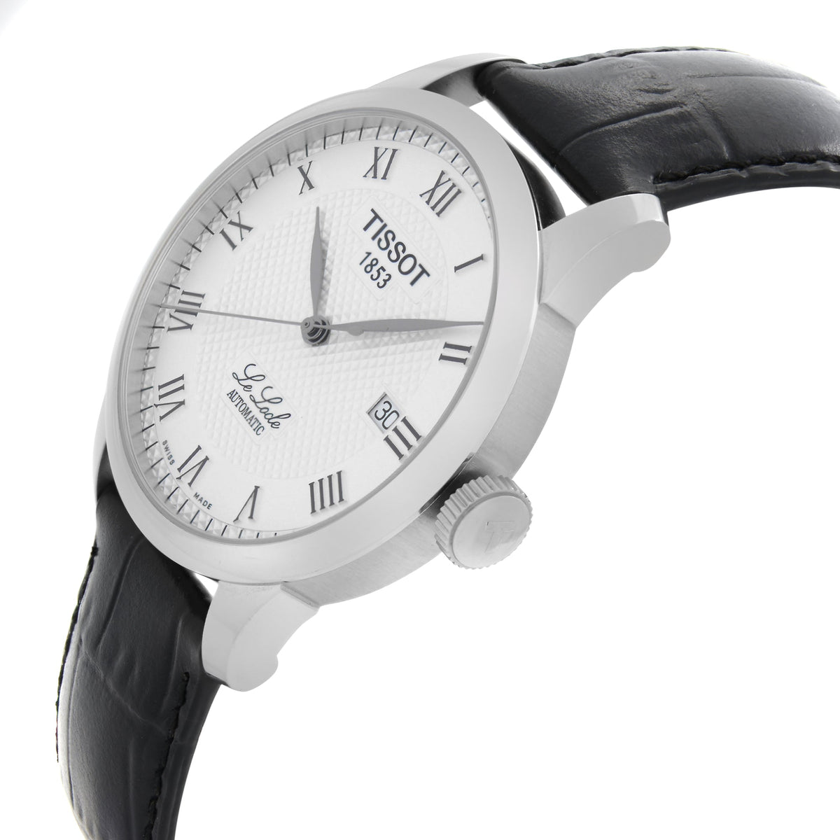  Shop Authentic Tissot T Classic Le Locle Automatic Silver Dial Black Leather Strap Watch For Men - T41.1.423.33 - Luxxuri