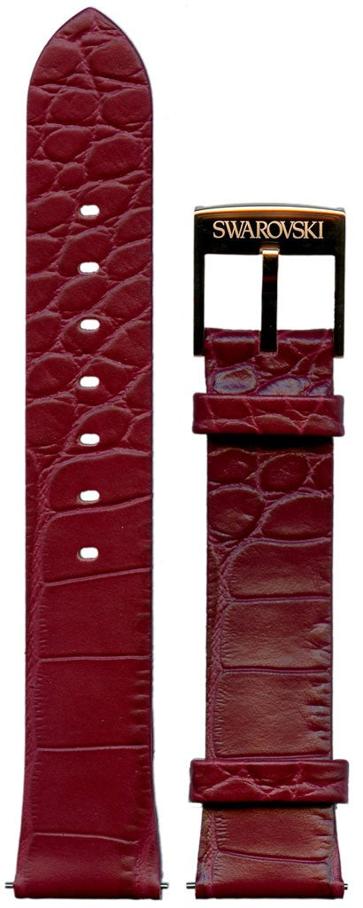  Shop Authentic Swarovski Era Journey Red Dial Red Leather Strap Watch for Women - 5416701 - Luxxuri