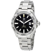  Shop Authentic Tag Heuer Aquaracer Automatic Black Dial Silver Steel Strap Watch for Men - WAY2010.BA0927 - Luxxuri