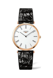  Shop Authentic Longines La Grande Classique De Longines White Dial Black Leather Strap Watch for Women - L4.755.1.91.2 - Luxxuri