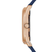  Shop Authentic Guess Cubed Analog Rose Gold Dial Blue Leather Strap Watch For Women - GW0665L2 - Luxxuri
