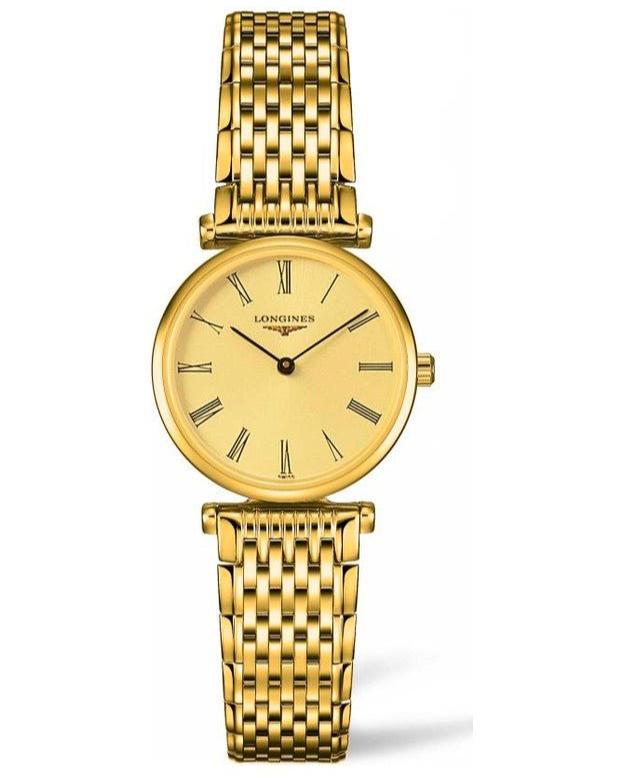  Shop Authentic Longines La Grande Classique de Longines Gold Dial Gold Mesh Bracelet Watch for Women - L4.209.2.31.8 - Luxxuri