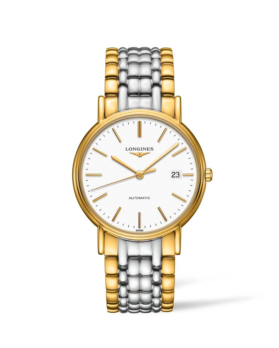  Shop Authentic Longines Presence 38.5mm Automatic White Dial Two Tone Steel Strap Watch for Men - L4.921.2.12.7 - Luxxuri