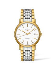  Shop Authentic Longines Presence 38.5mm Automatic White Dial Two Tone Steel Strap Watch for Men - L4.921.2.12.7 - Luxxuri