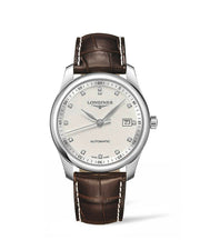  Shop Authentic Longines Master Collection Automatic 40mm White Dial Brown Leather Strap Watch for Men - L2.793.4.77.3 - Luxxuri