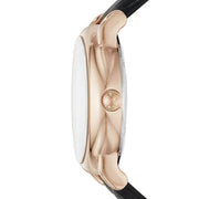  Shop Authentic Emporio Armani Luigi Skeleton Silver Dial Black Leather Strap Watch For Men - AR60007 - Luxxuri