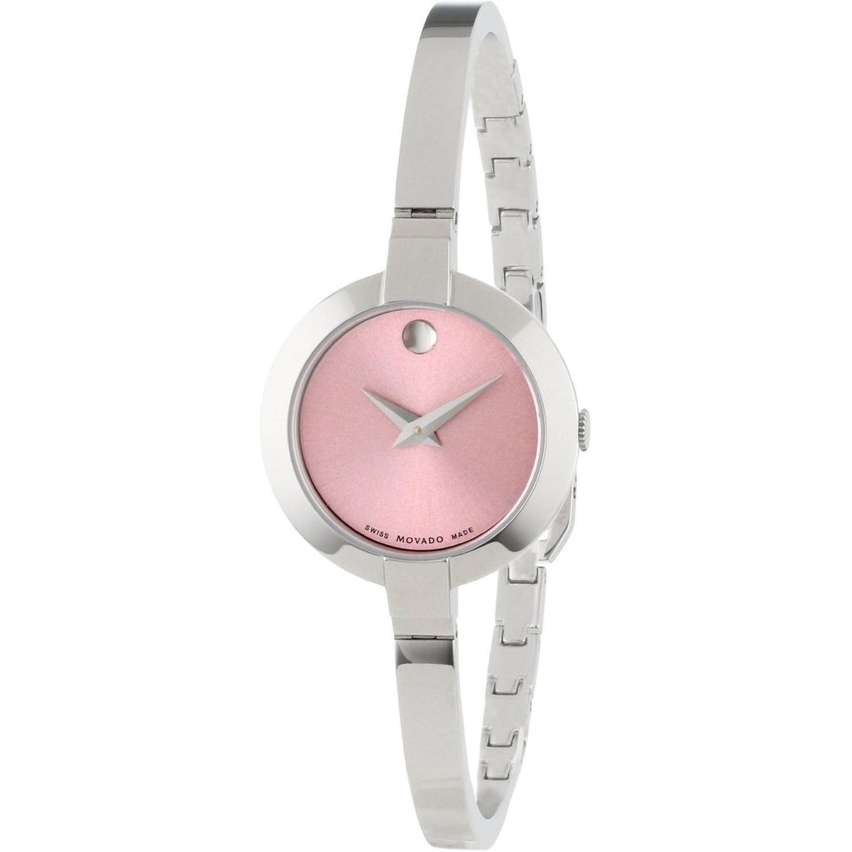  Shop Authentic Movado Bela Museum Pink Dial Silver Steel Strap Watch For Women - 0606596 - Luxxuri
