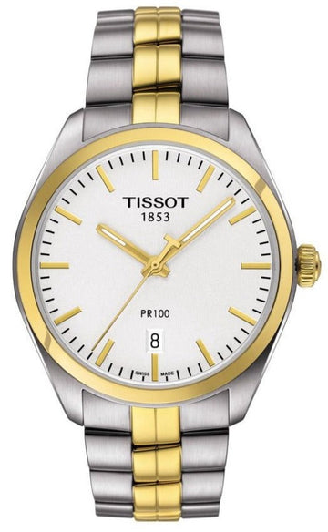  Shop Authentic Tissot T Classic PR 100 Sport Chic White Dial Two Tone Steel Strap Watch For Women - T101.210.22.031.00 - Luxxuri
